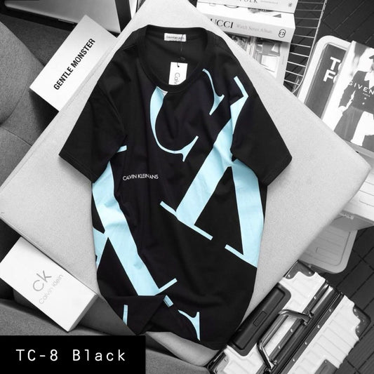 Summer Cotton Tshirts-TC-8 Black