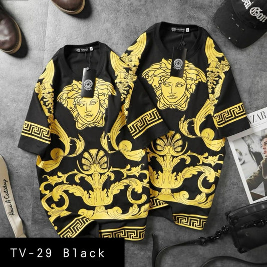Summer Cotton Tshirts-Tv- 29 Black