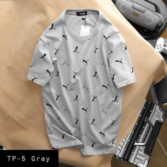 Summer Cotton Tshirts-TP-5 Gray
