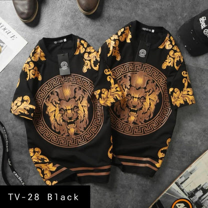 Summer Cotton Tshirts-Tv- 28 Black