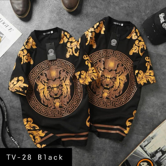 Summer Cotton Tshirts-Tv- 28 Black