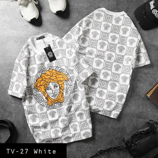 Summer Cotton Tshirts-Tv- 27 White
