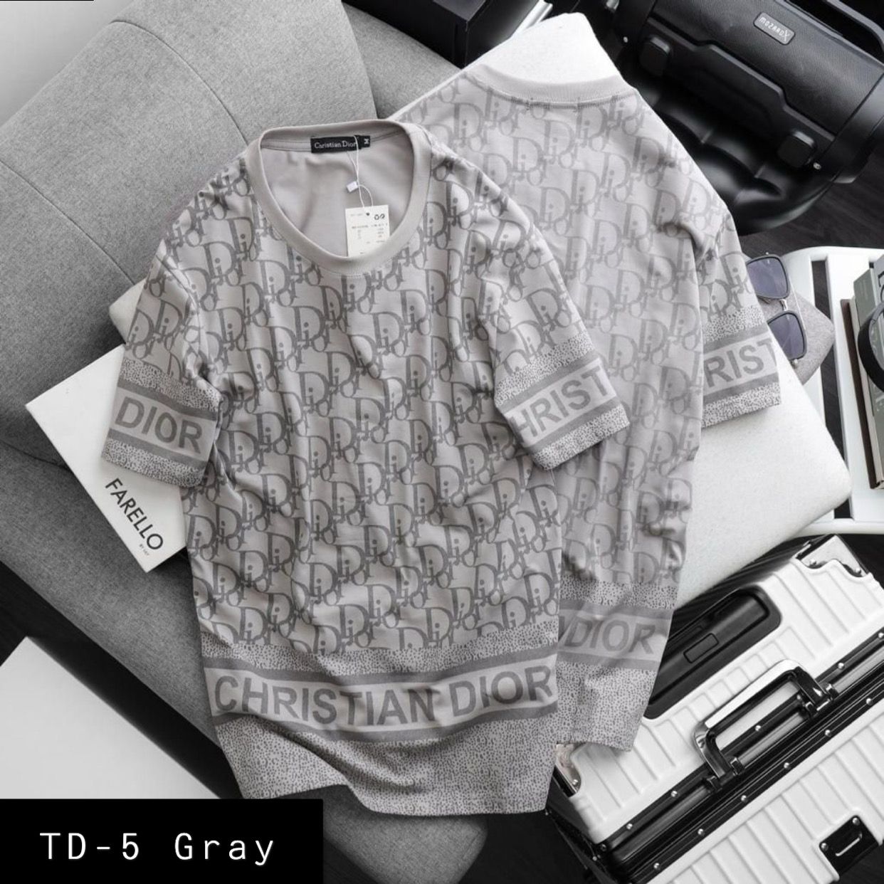 Summer Cotton Tshirts-TD-5 Gray