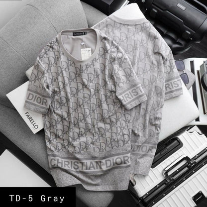 Summer Cotton Tshirts-TD-5 Gray