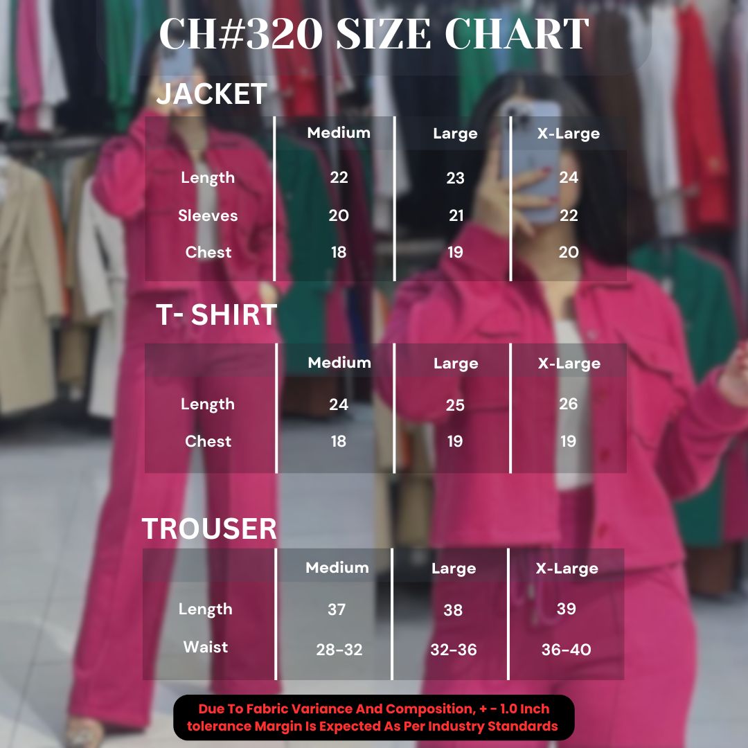 3 Pcs Winter Button Style Outfit CH-320