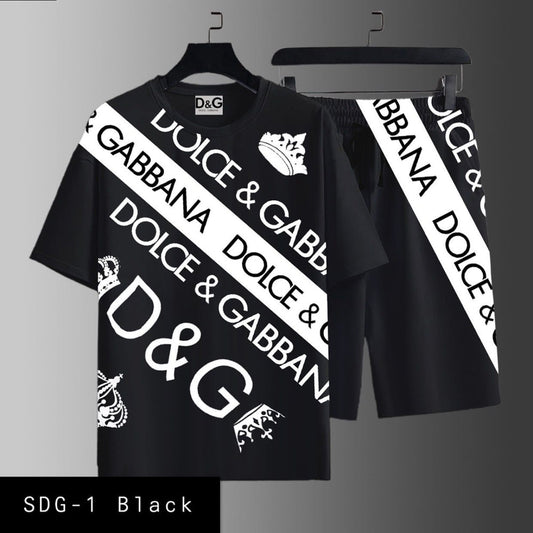 Men's Tshirt & Short set SGC-1 Black