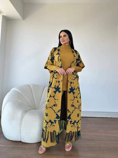 Ready-to-Wear 3 Piece Dress High Neck + Upper + trouser CH # 387