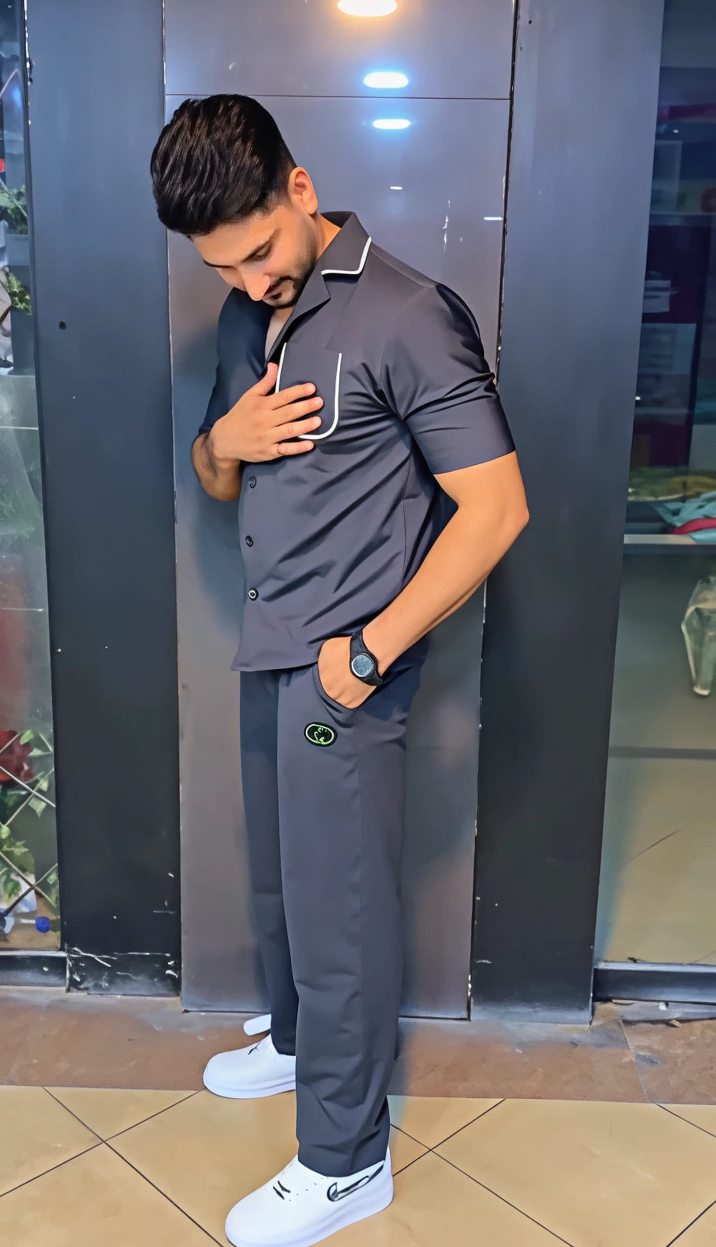 Q-02 DudeDrapes Skyline Co-Ord – Smooth & Sleek