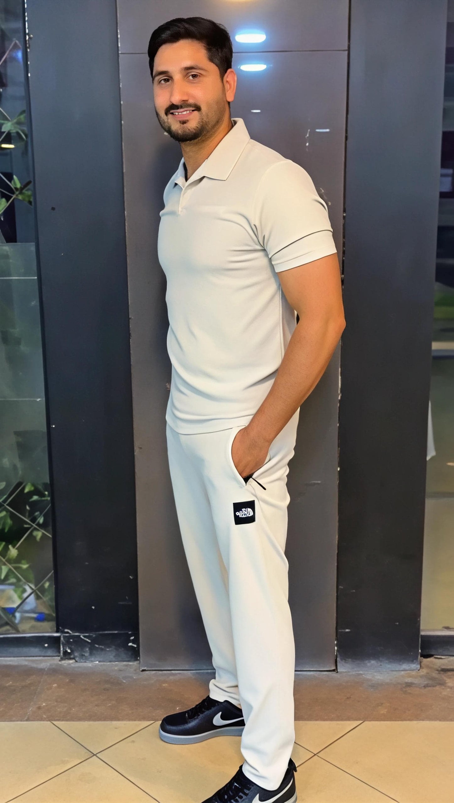 Q-04 DudeDrapes Clean Cut Polo Co-Ord – Pure Class