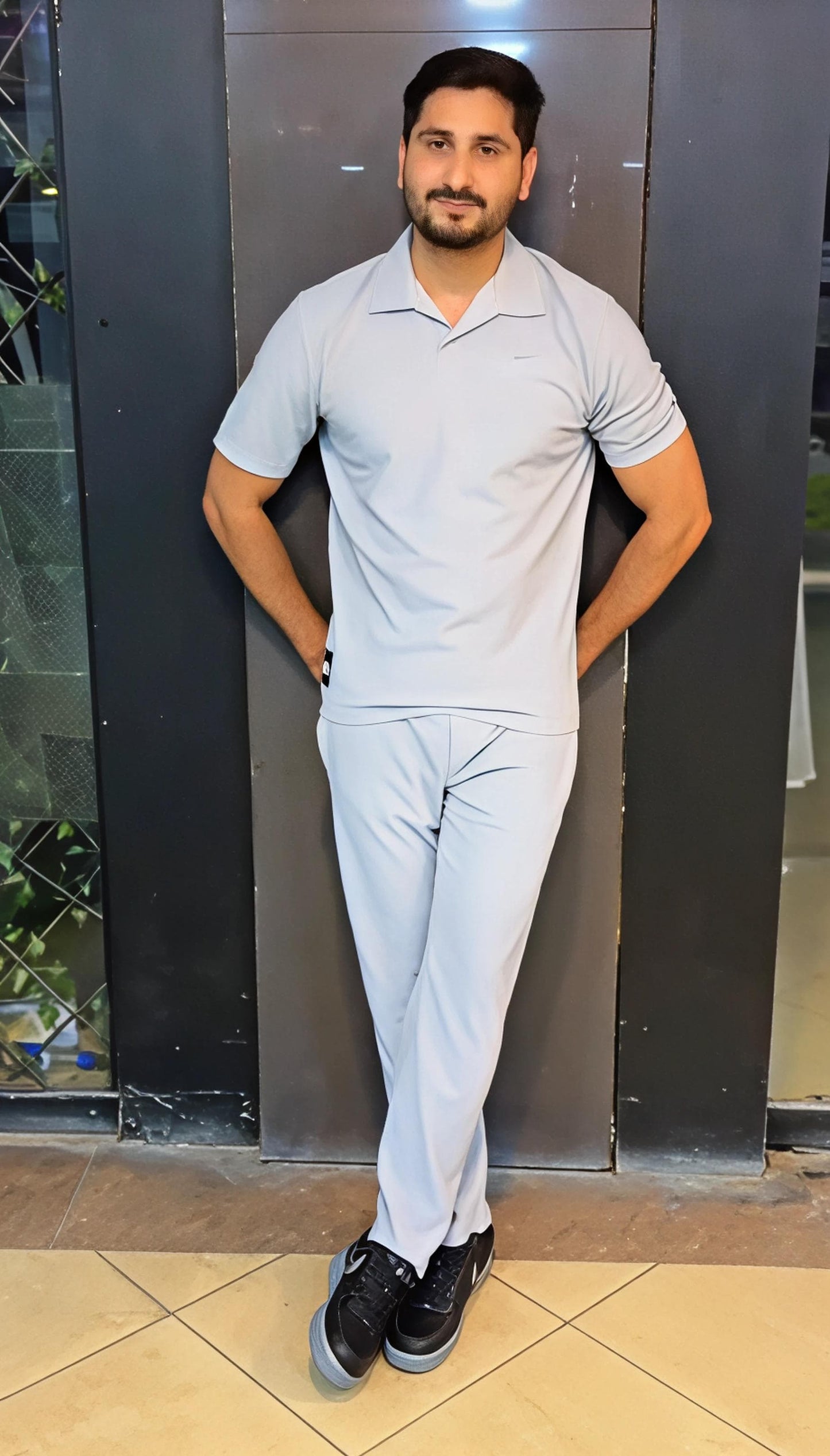 Q-04 DudeDrapes Clean Cut Polo Co-Ord – Pure Class