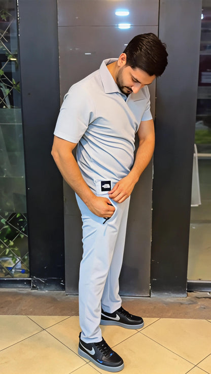 Q-04 DudeDrapes Clean Cut Polo Co-Ord – Pure Class