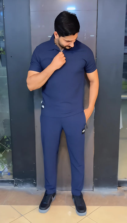 Q-04 DudeDrapes Clean Cut Polo Co-Ord – Pure Class