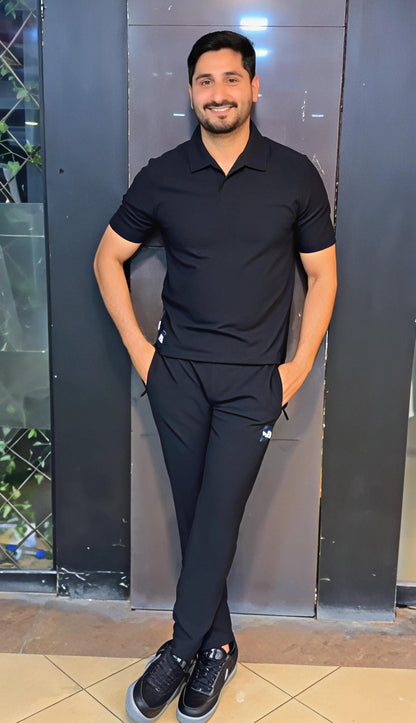 Q-04 DudeDrapes Clean Cut Polo Co-Ord – Pure Class