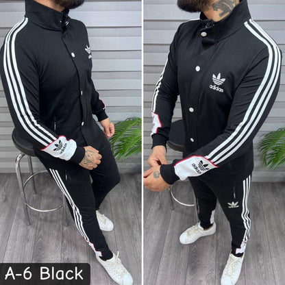 Mens Tracksuit  A-6 Black