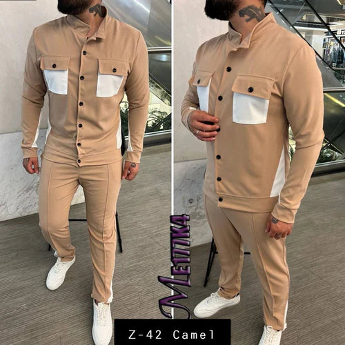 Mens 2 Pcs T-Shirt & Trackpant Set Z-42