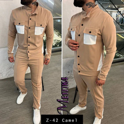 Mens 2 Pcs T-Shirt & Trackpant Set Z-42