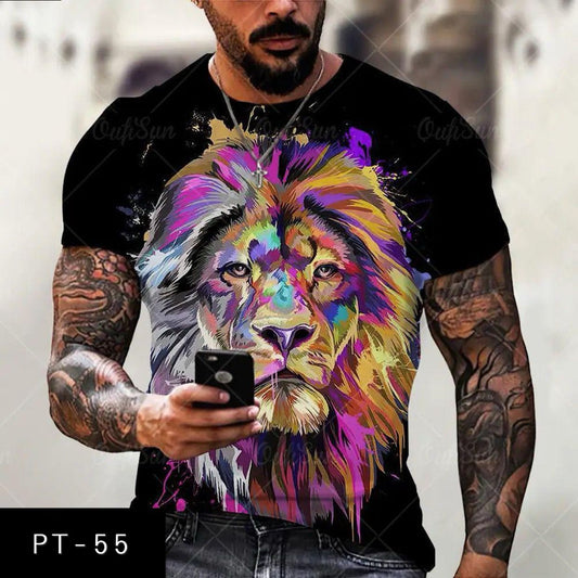 Men's casual 3d t-shirt PT-55