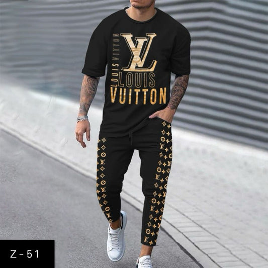 Men's 2 Pcs T-Shirt & Trackpant Set Z-51