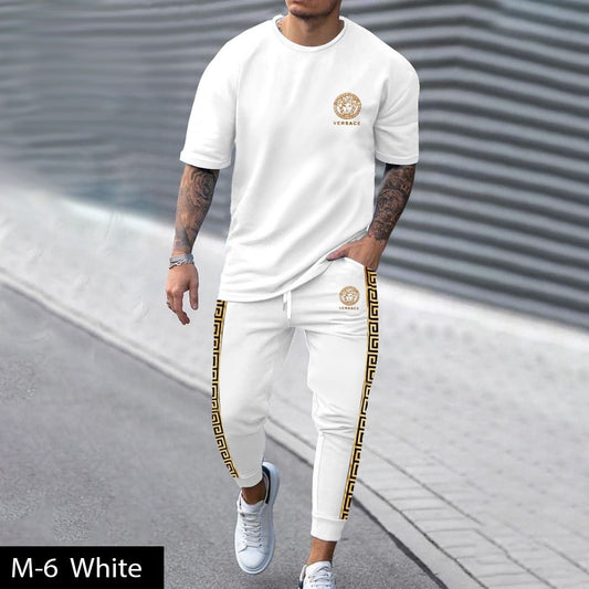 Men's 2 Pcs T-Shirt & Trackpant Set M-6