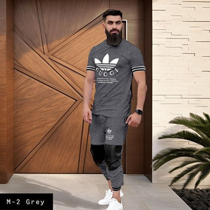Men's 2 pcs Tshirt &Trackpant set|M-2