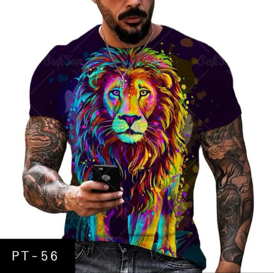 Men's casual 3d t-shirt PT-56