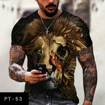 Men's casual 3d t-shirt PT-53