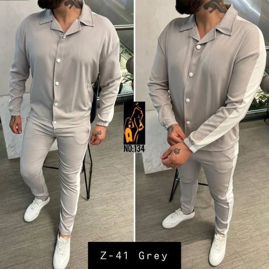 Mens 2 Pcs T-Shirt & Trackpant Set Z-41