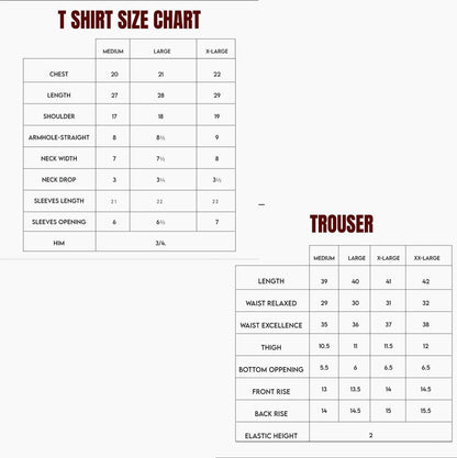 Men's 2 Pcs T-Shirt & Trackpant Set Z-51