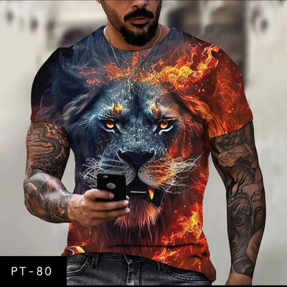 Men's casual 3D T-shirt