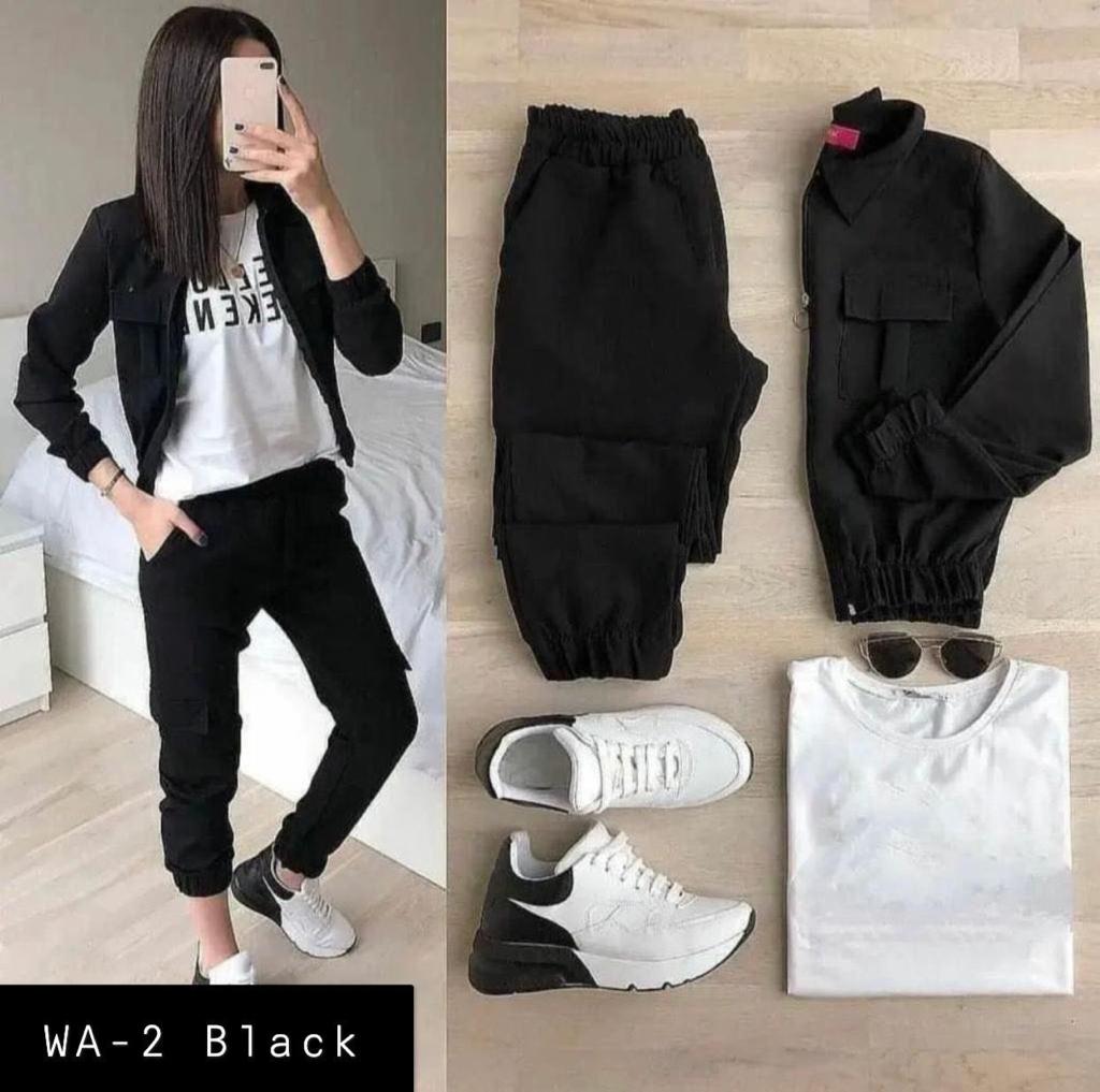 2Pcs Winter Pocket Style Tracksuit WA- 2
