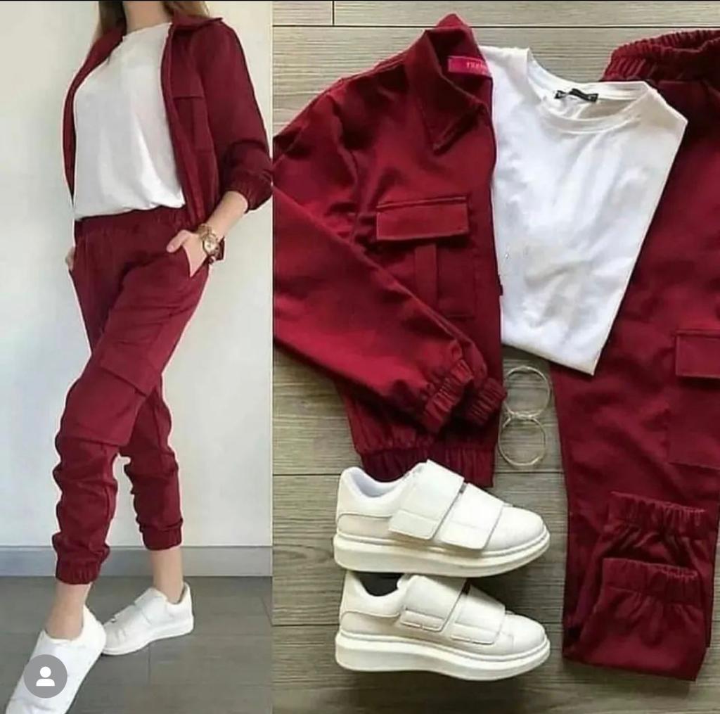 2Pcs Winter Pocket Style Tracksuit WA- 2