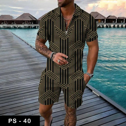 Luxury polo Tshirt & Short suit fashion| PS-40