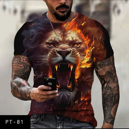 Men's casual 3D T-shirt