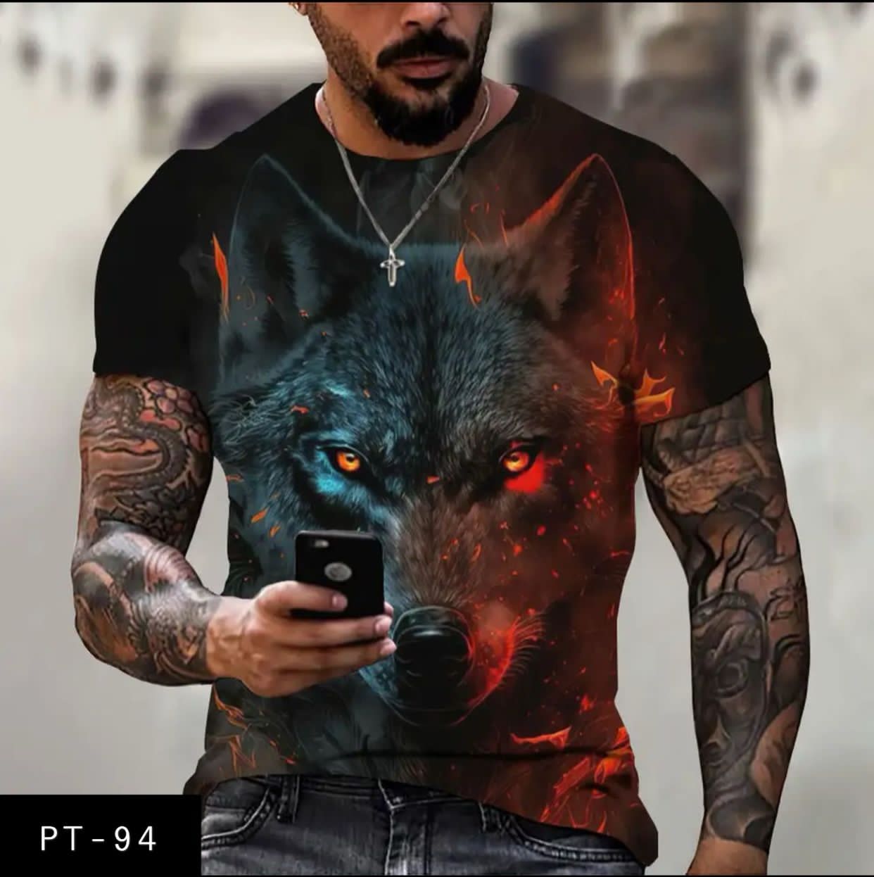Men's casual 3D T-shirt
