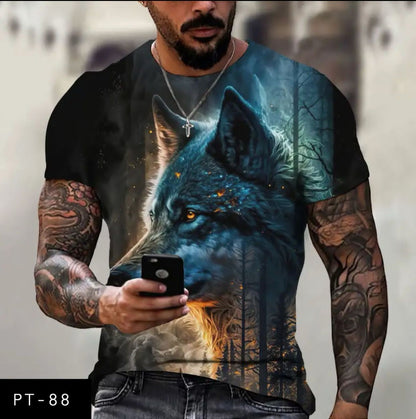 Men's casual 3D T-shirt