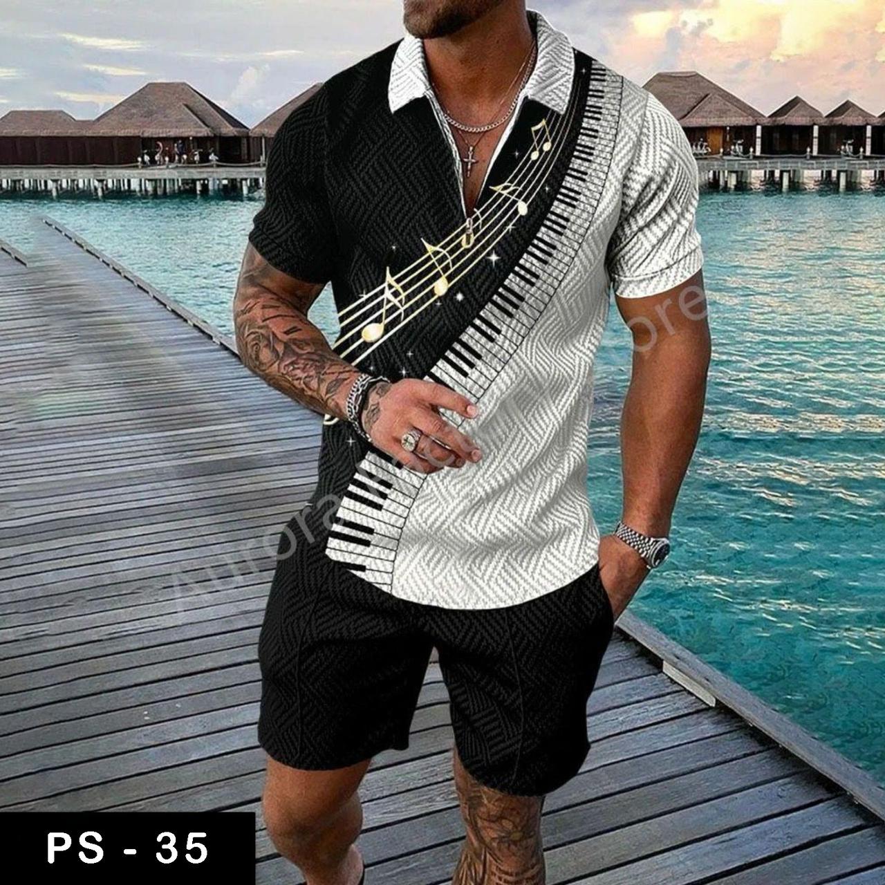 Luxury Polo Tshirt & Short Suit Fashion| PS-35