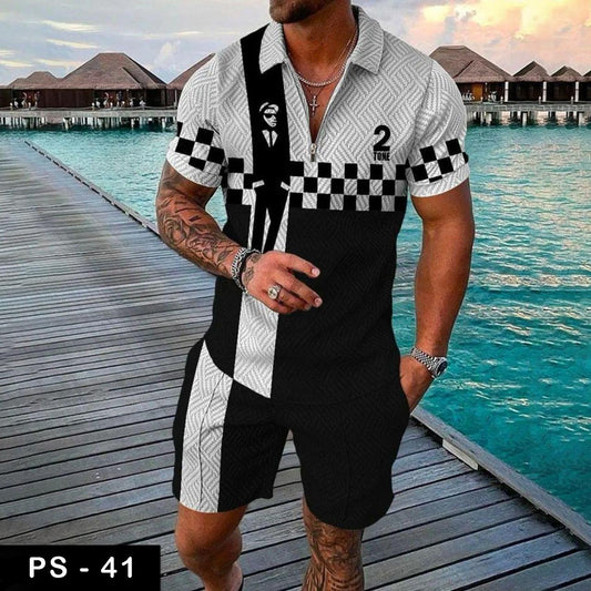 Luxury Polo Tshirt & Short Suit Fashion| PS-41