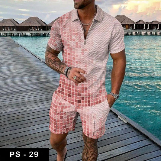 Luxury polo Tshirt & Short suit fashion| PS-29