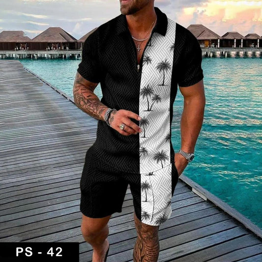Luxury polo Tshirt & Short suit fashion| PS-42