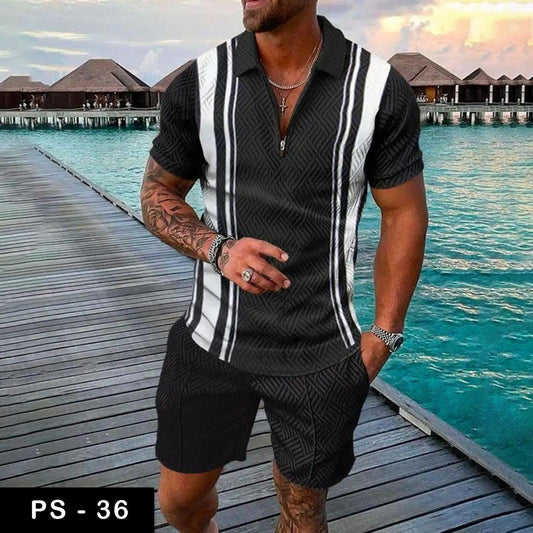 Luxury Polo Tshirt & Short Suit Fashion| PS-36