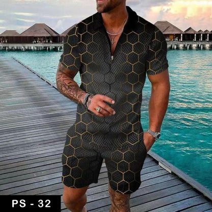Luxury polo Tshirt & Short suit fashion| PS-32