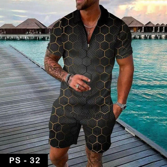 Luxury polo Tshirt & Short suit fashion| PS-32
