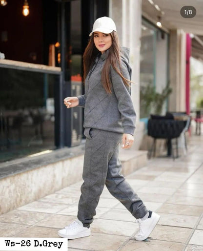 2 Pcs Kangaroo Hoodie Winter Outfit|Ws-26