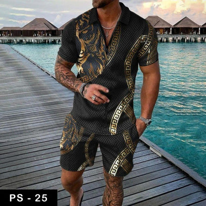 Luxury polo Tshirt & Short suit fashion| PS-25