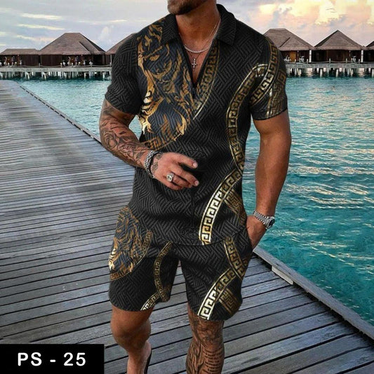 Luxury polo Tshirt & Short suit fashion| PS-25