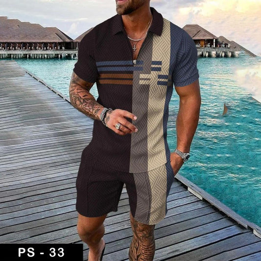 Luxury polo Tshirt & Short suit fashion| PS-33