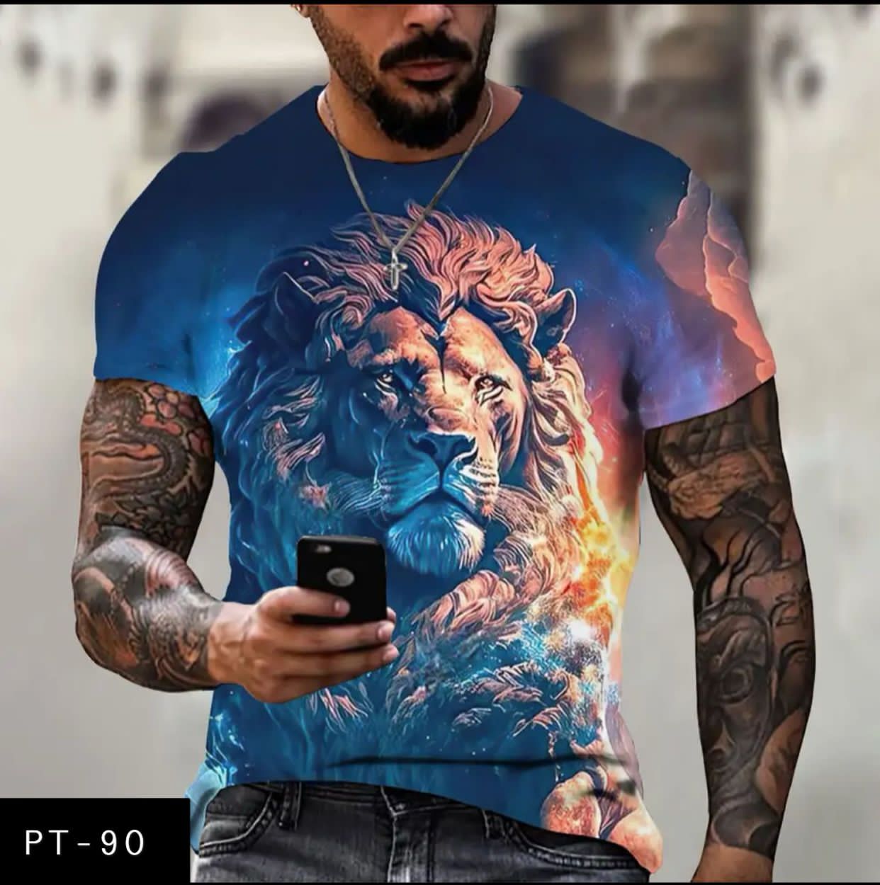 Men's casual 3D T-shirt