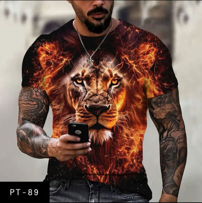 Men's casual 3D T-shirt