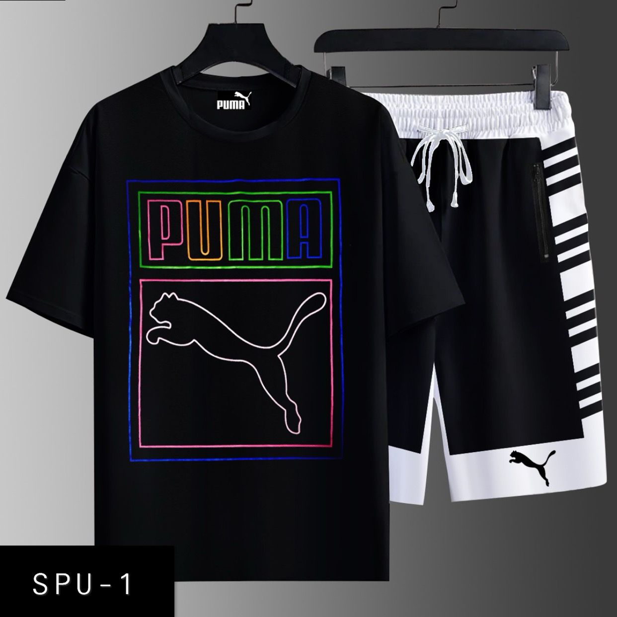 Men TShirt & Short set SPU- 1